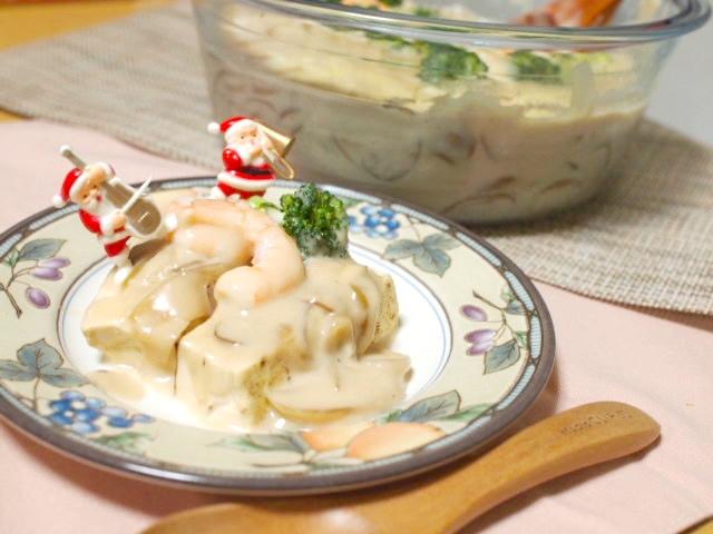 レンジで簡単！豆腐グラタン【介護食のレシピ#22】