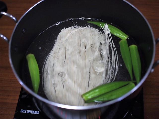 ネバネバ野菜でとろっとそうめん