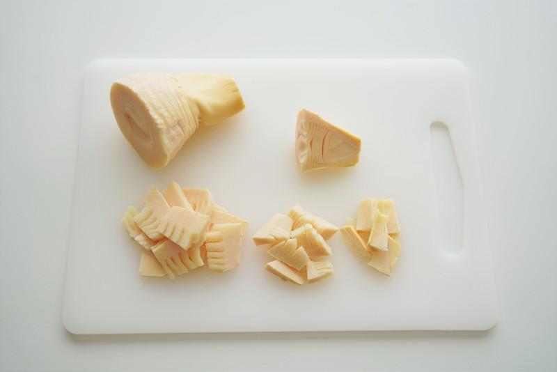 たけのことアスパラのそぼろ煮