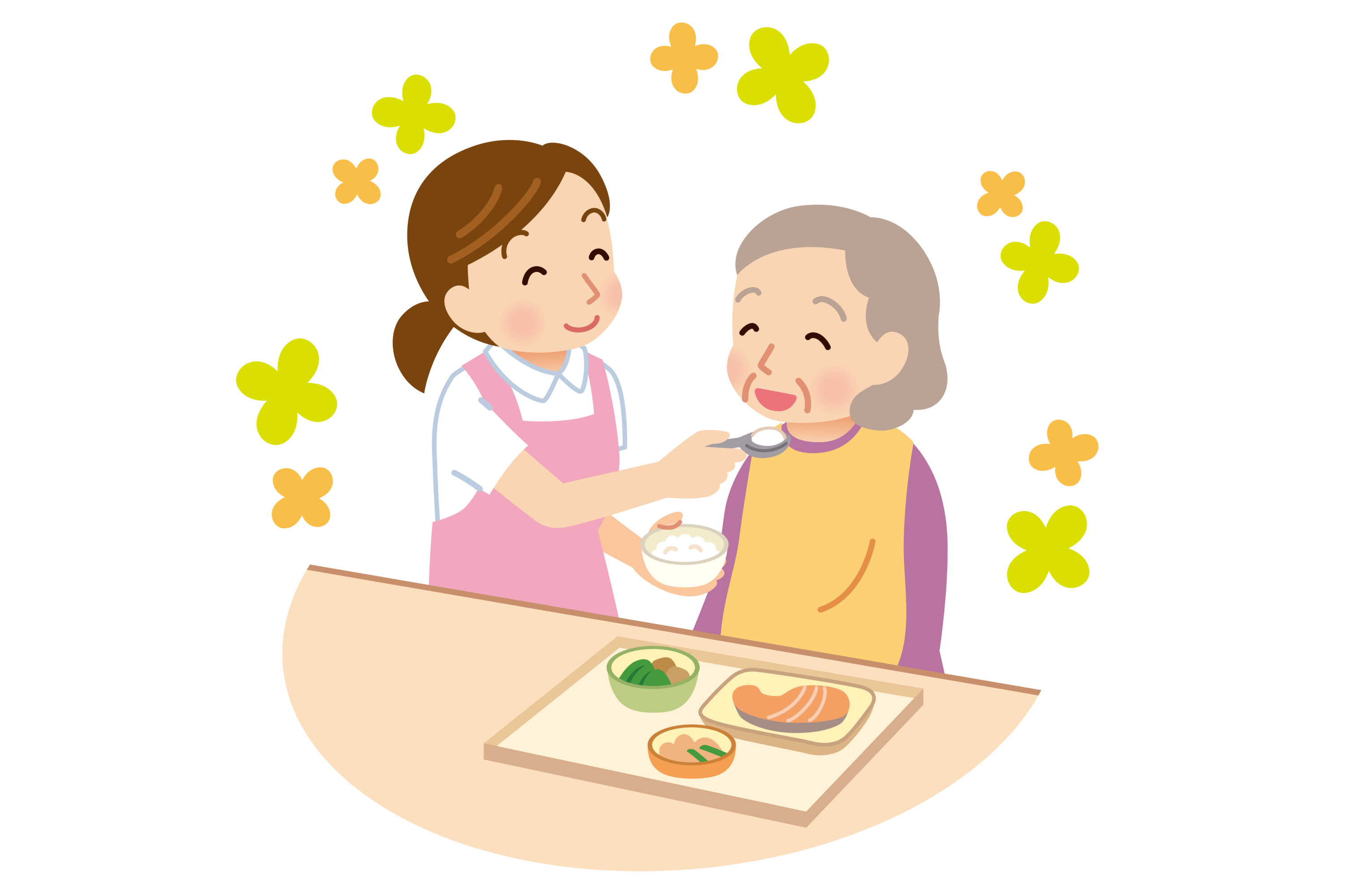 介護をする女性
